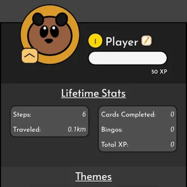 Screenshot of BinGo's user profile.